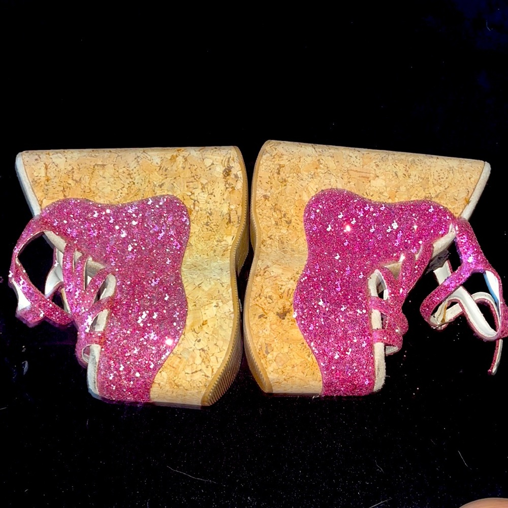Dallas Heights Gorgeous Vintage 7” Platform Wedge Heels size 6